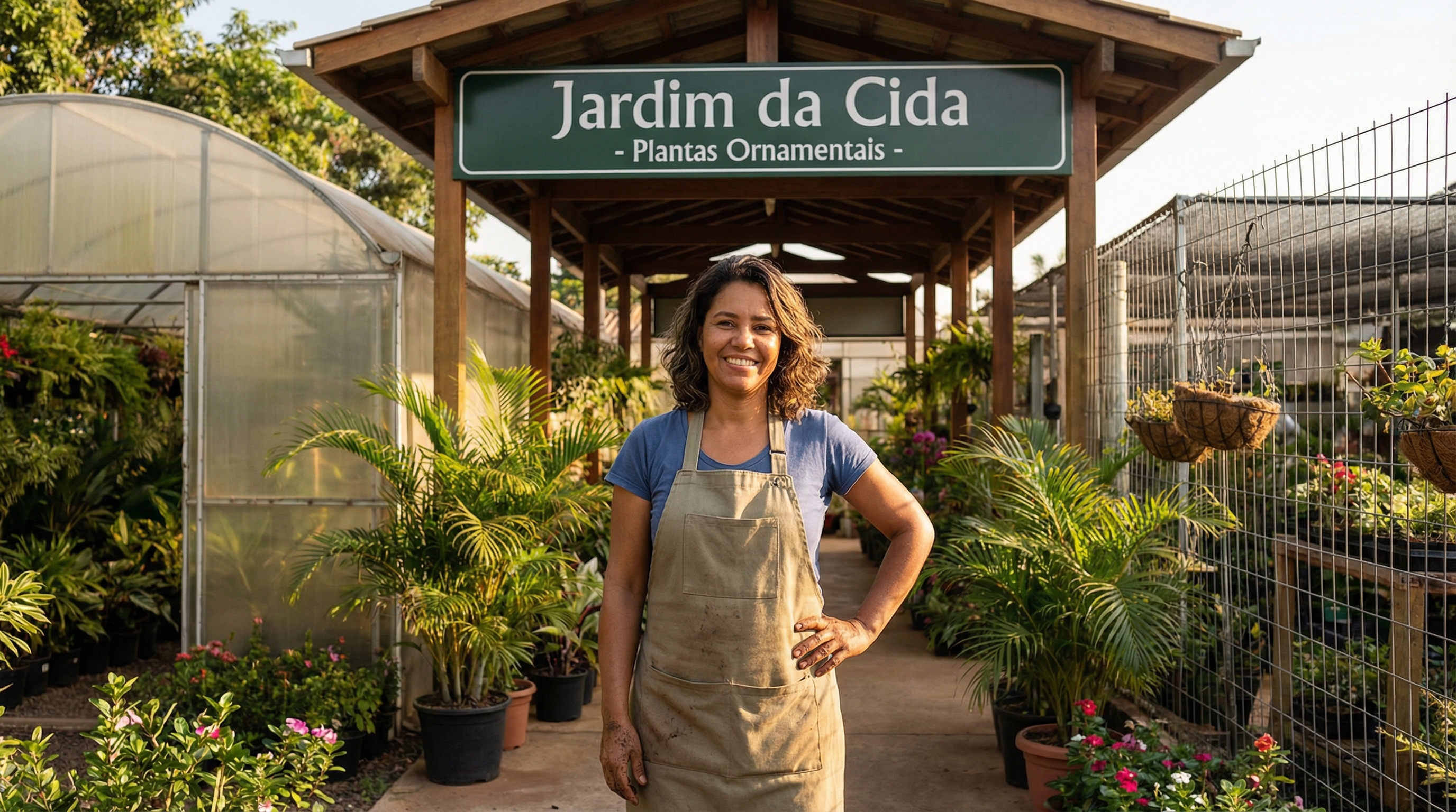 Lúcia Fernandes, proprietária do Jardim da Cida em Ribeirão Preto