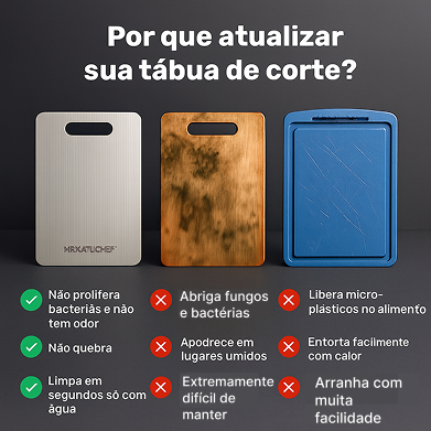 Por que atualizar sua tábua de corte? - Comparação entre tábuas