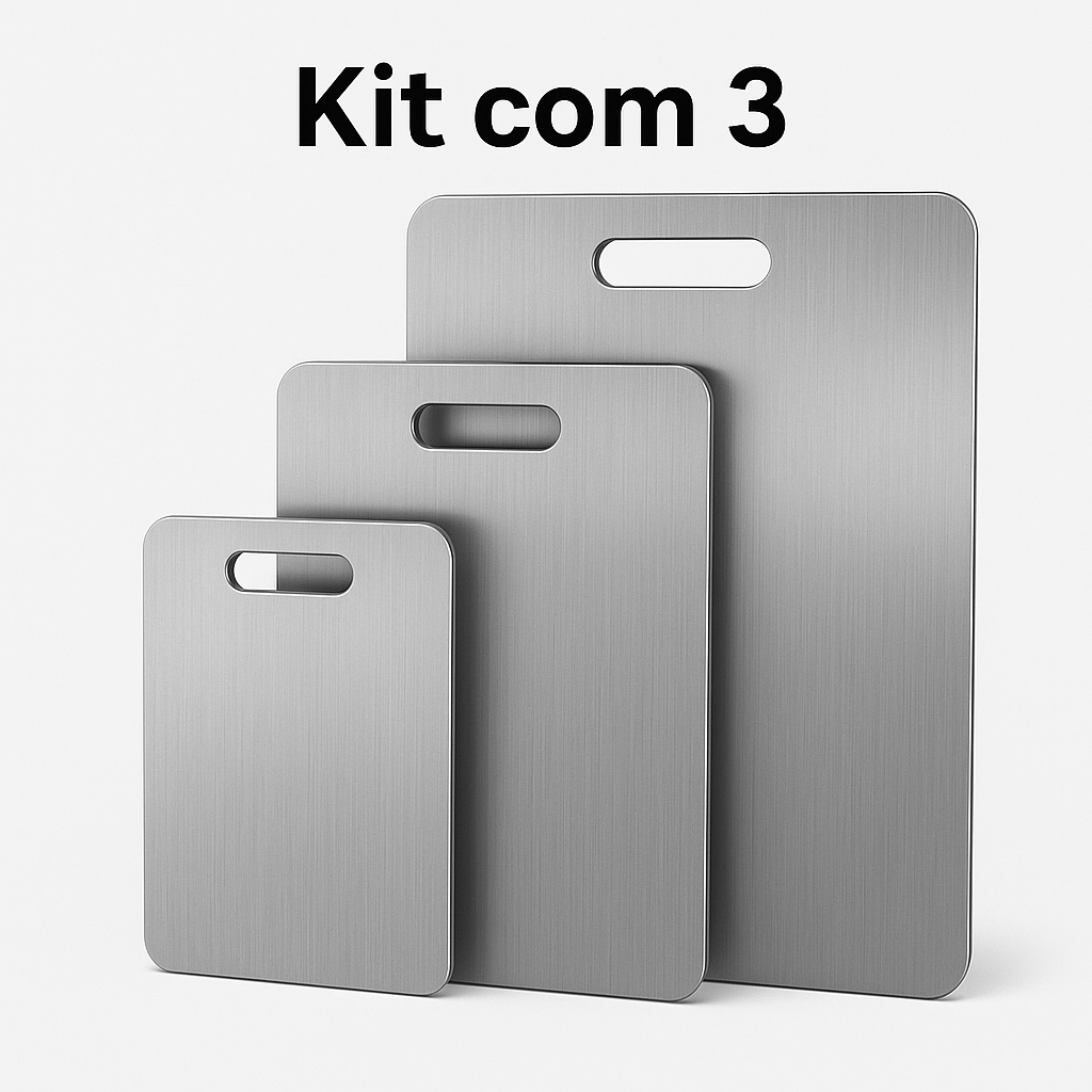 Tábua de Titânio Katuchef - Kit Completo 3 tamanhos